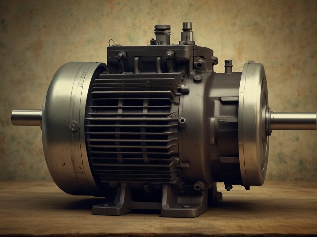 Default_AI_generated_Electric_motor_on_vintage_background_Pro_2
